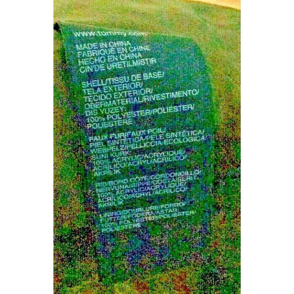 Tommy Hilfiger Winter Womens Hooded Jacket Steel Gray Color With Fur Edging On H - Picture 7 of 7